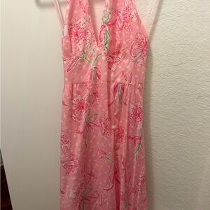Lilly Pulitzer Pink Floral Print Dress